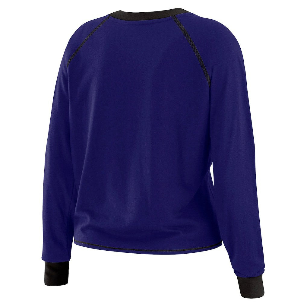 Baltimore Ravens WEAR by Erin Andrews Women's Tie-Front Long Sleeve Top | NFL Near me