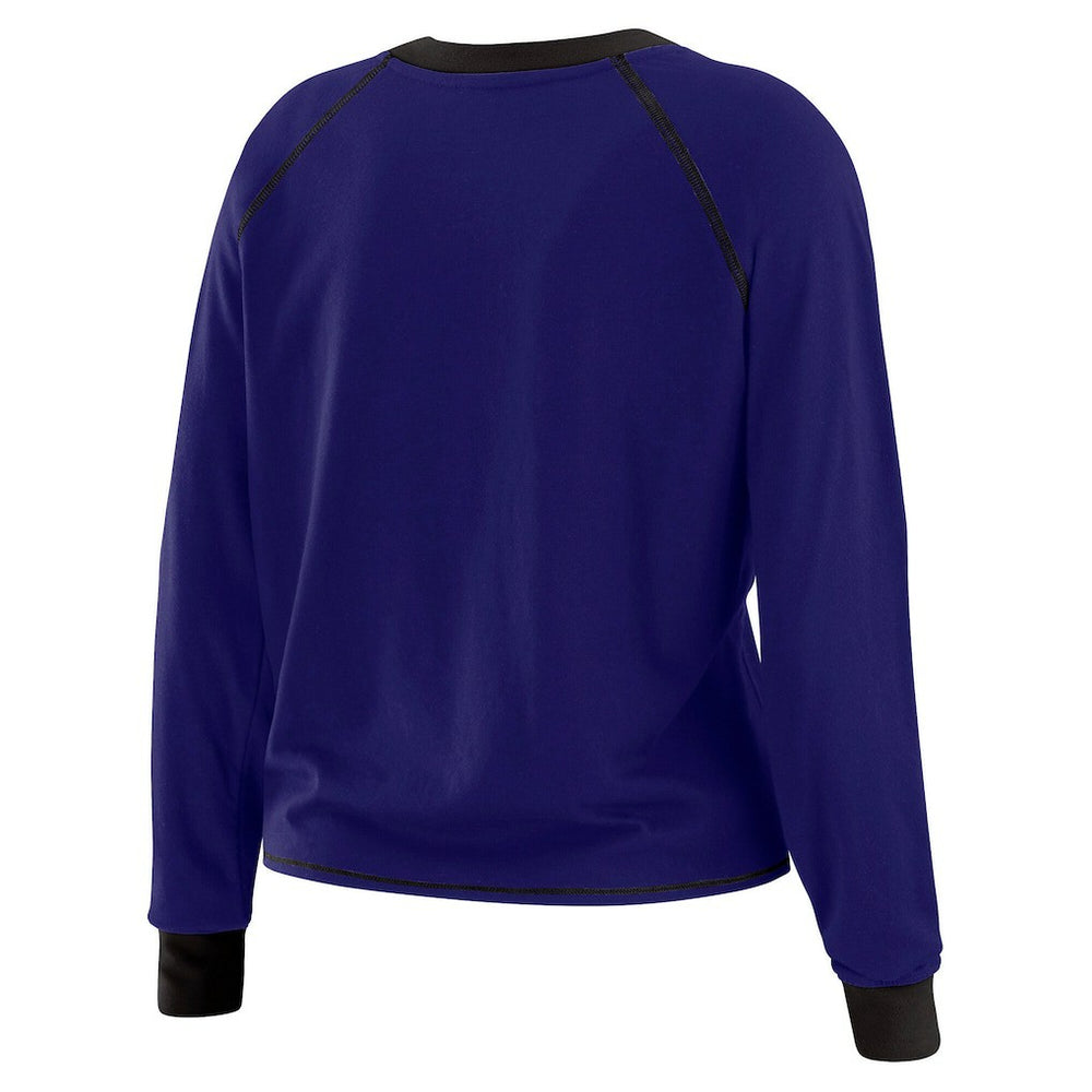 Baltimore Ravens WEAR by Erin Andrews Women's Tie-Front Long Sleeve Top | NFL Near me