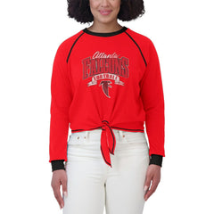 Atlanta Falcons WEAR by Erin Andrews Women's Tie-Front Long Sleeve Top | NFL On sale