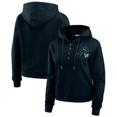 Carolina Panthers WEAR by Erin Andrews Women's Waffle Hoodie Pullover Top | NFL Near me