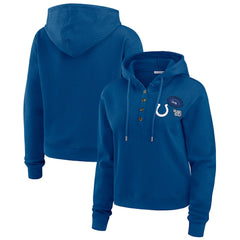 Indianapolis Colts WEAR by Erin Andrews Women's Waffle Hoodie Pullover Top | NFL Online