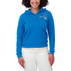 Los Angeles Chargers WEAR by Erin Andrews Women's Waffle Hoodie Pullover Top | NFL On sale
