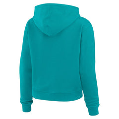 Miami Dolphins WEAR by Erin Andrews Women's Waffle Hoodie Pullover Top | NFL US