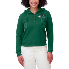 New York Jets WEAR by Erin Andrews Women's Waffle Hoodie Pullover Top | NFL Online