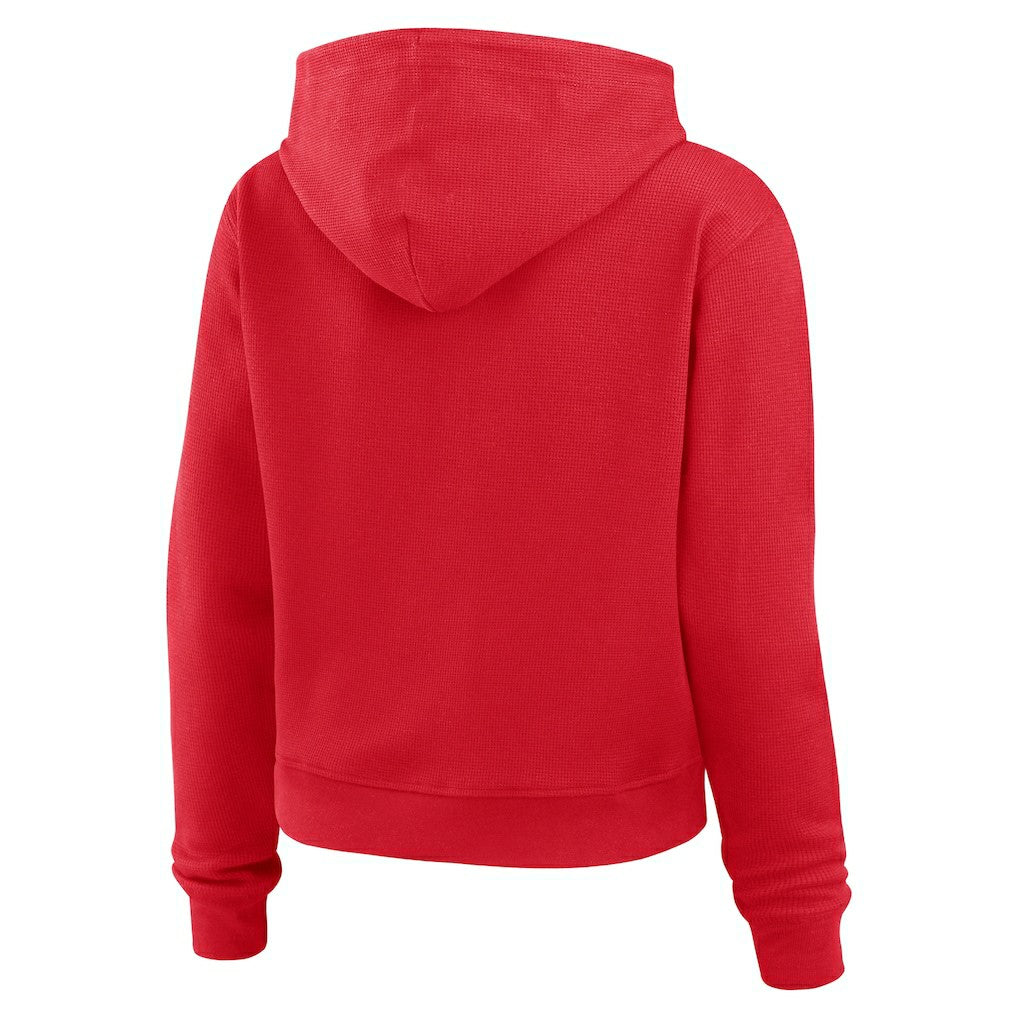San Francisco 49ers WEAR by Erin Andrews Women's Waffle Hoodie Pullover Top | NFL Online