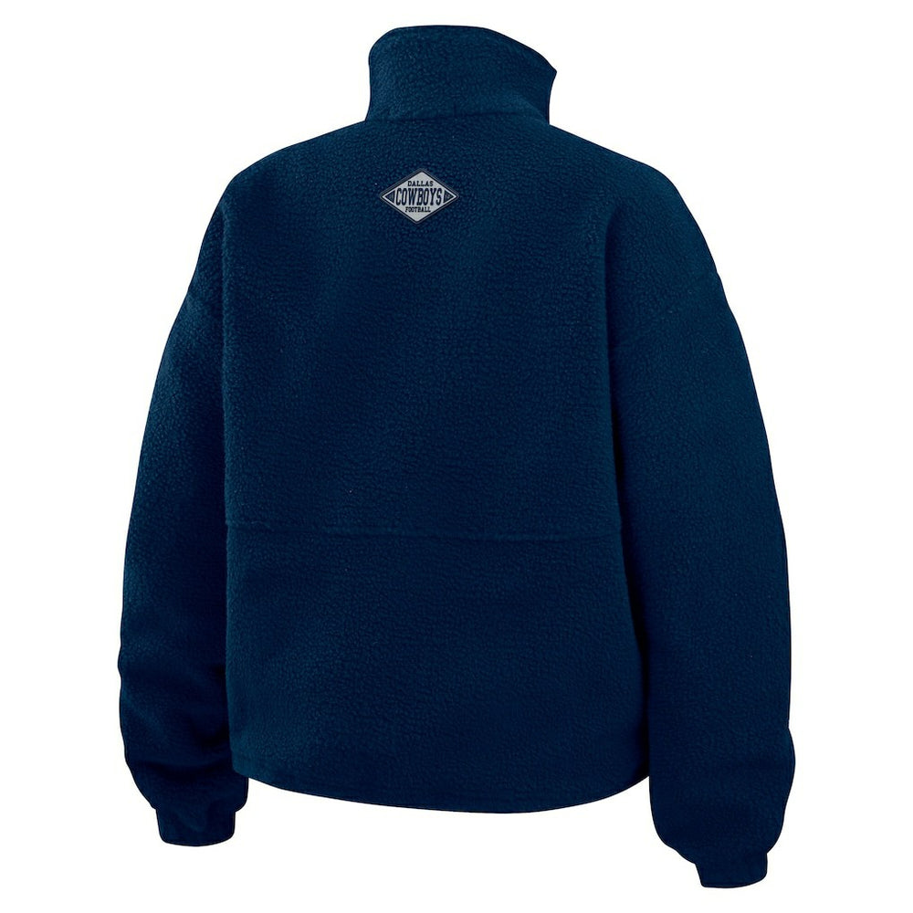 Dallas Cowboys WEAR by Erin Andrews Women's Polar Fleece Half-Zip Jacket | NFL Near me