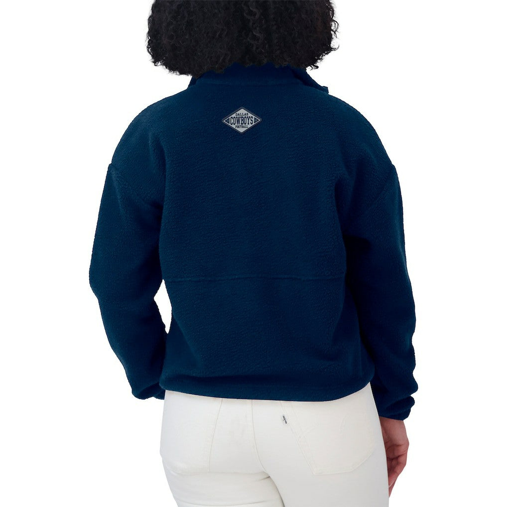 Dallas Cowboys WEAR by Erin Andrews Women's Polar Fleece Half-Zip Jacket | NFL Near me