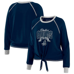 Dallas Cowboys WEAR by Erin Andrews Women's Tie-Front Long Sleeve Top | NFL On sale