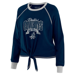 Dallas Cowboys WEAR by Erin Andrews Women's Tie-Front Long Sleeve Top | NFL On sale