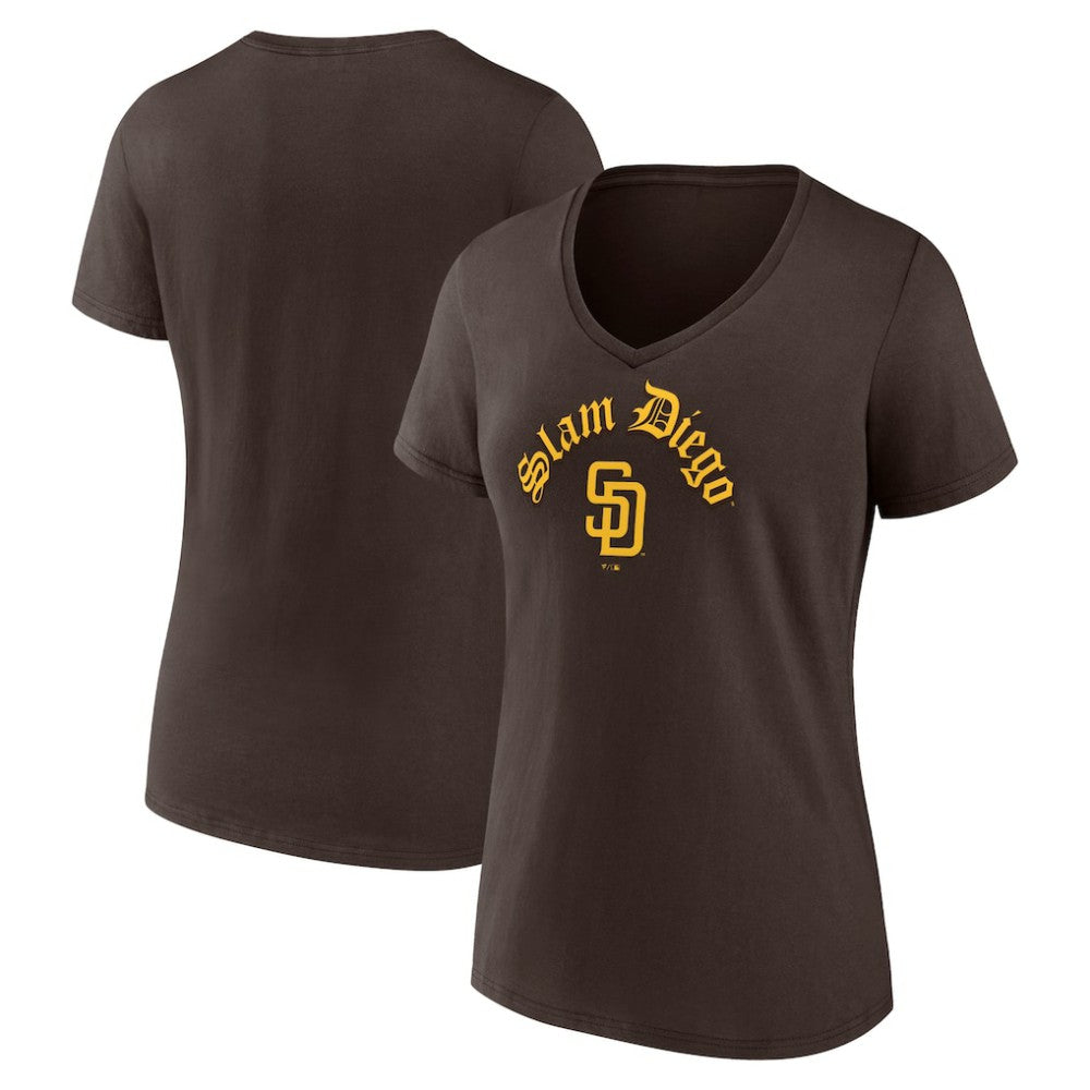 San Diego Padres Fanatics Women's Local V-Neck T-Shirt - MLB T-shirts