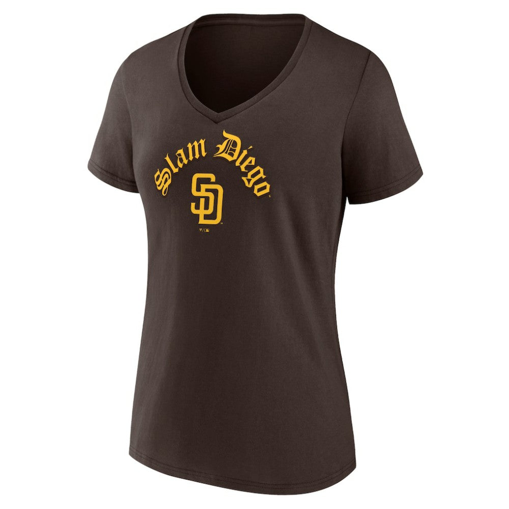 San Diego Padres Fanatics Women's Local V-Neck T-Shirt - MLB T-shirts