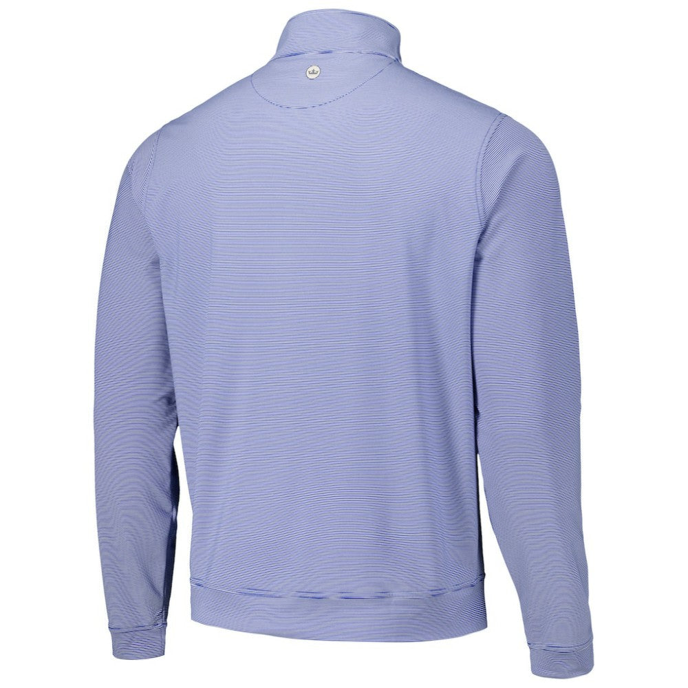 Texas Rangers Peter Millar Perth Sugar Stripe Performance Quarter-Zip Top - MLB Tops