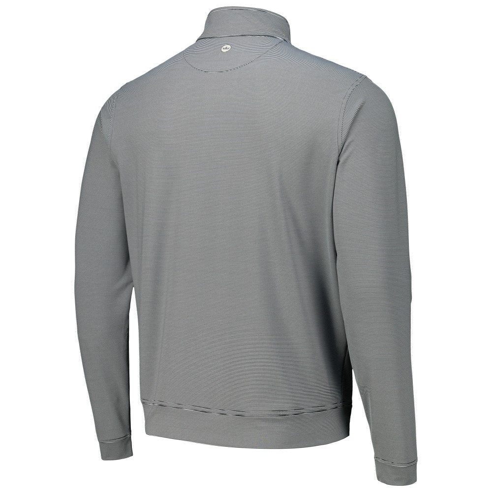Cincinnati Reds Peter Millar Perth Sugar Stripe Performance Quarter-Zip Top - MLB Tops