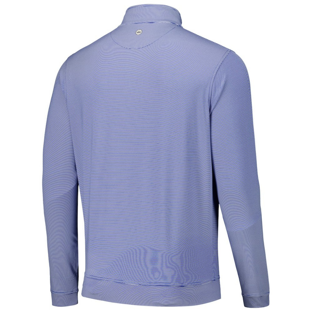 Los Angeles Dodgers Peter Millar Perth Sugar Stripe Performance Quarter-Zip Top - MLB Tops