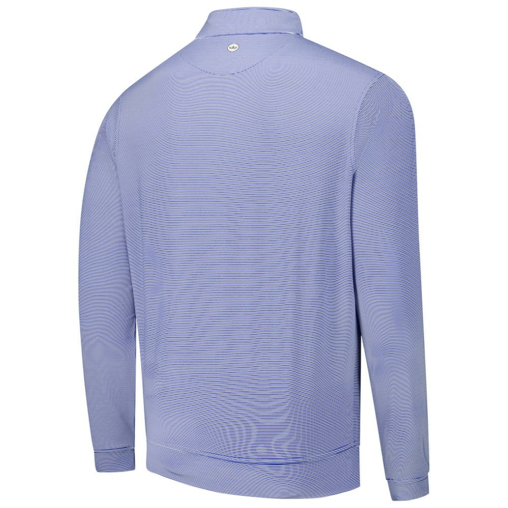 Philadelphia Phillies Peter Millar Perth Sugar Stripe Performance Quarter-Zip Top - MLB Tops