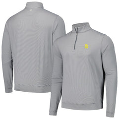 San Diego Padres Peter Millar Perth Sugar Stripe Performance Quarter-Zip Top - MLB Tops