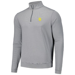 San Diego Padres Peter Millar Perth Sugar Stripe Performance Quarter-Zip Top - MLB Tops