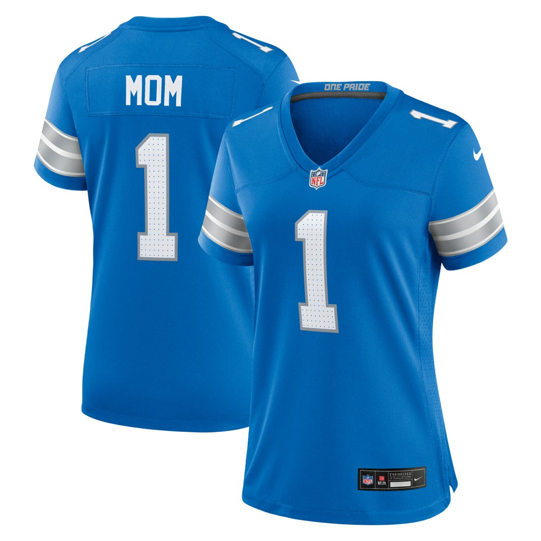 Detroit Lions Number 1 Mom  Game Jersey | NFL Discount