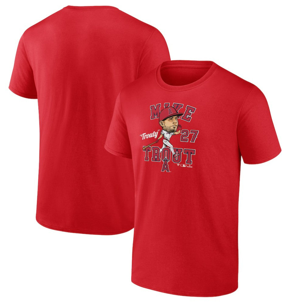 Mike Trout Los Angeles Angels Fanatics Hometown Caricature T-Shirt - MLB T-shirts