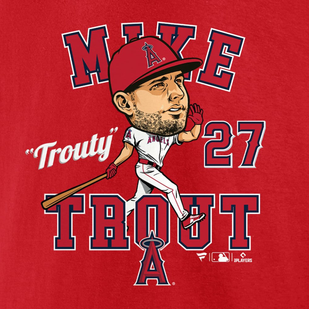 Mike Trout Los Angeles Angels Fanatics Hometown Caricature T-Shirt - MLB T-shirts