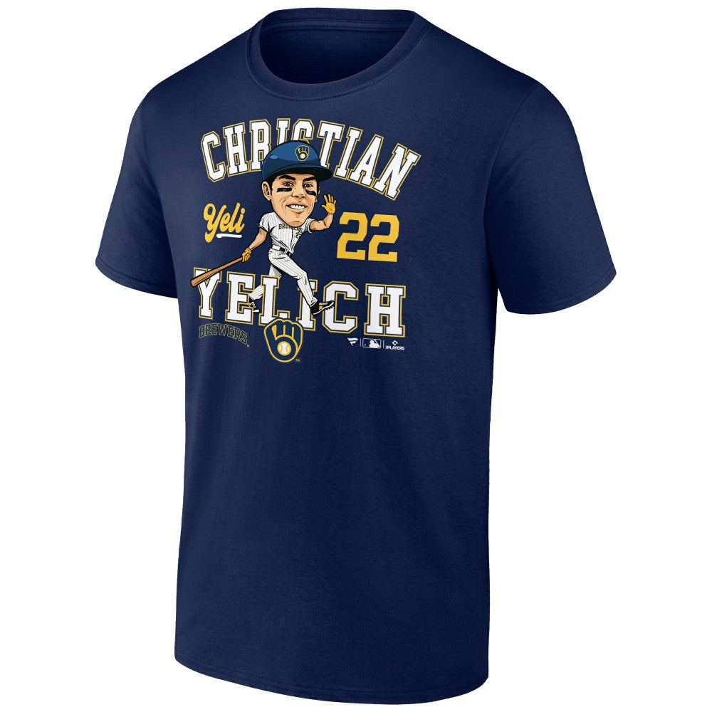 Christian Yelich Milwaukee Brewers Fanatics Hometown Caricature T-Shirt - MLB T-shirts