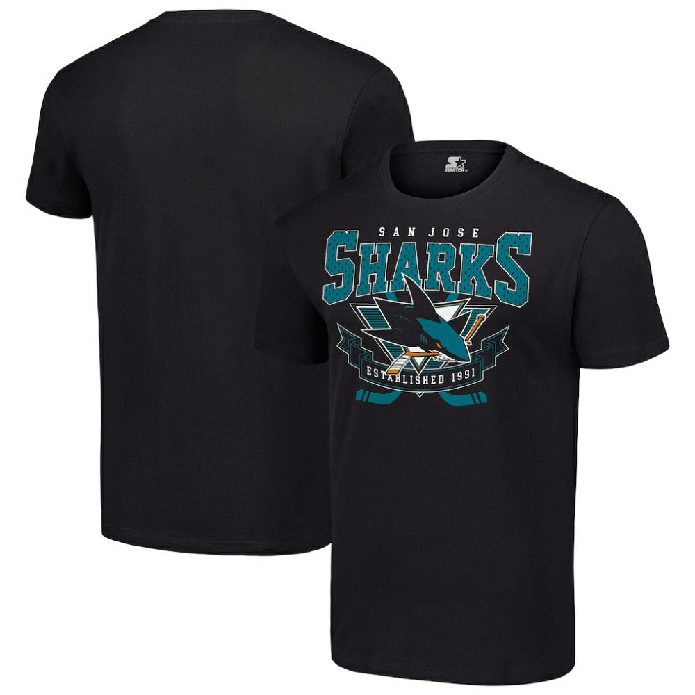 San Jose Sharks Starter Team Logo Graphic T-Shirt -  NHL T-shirts