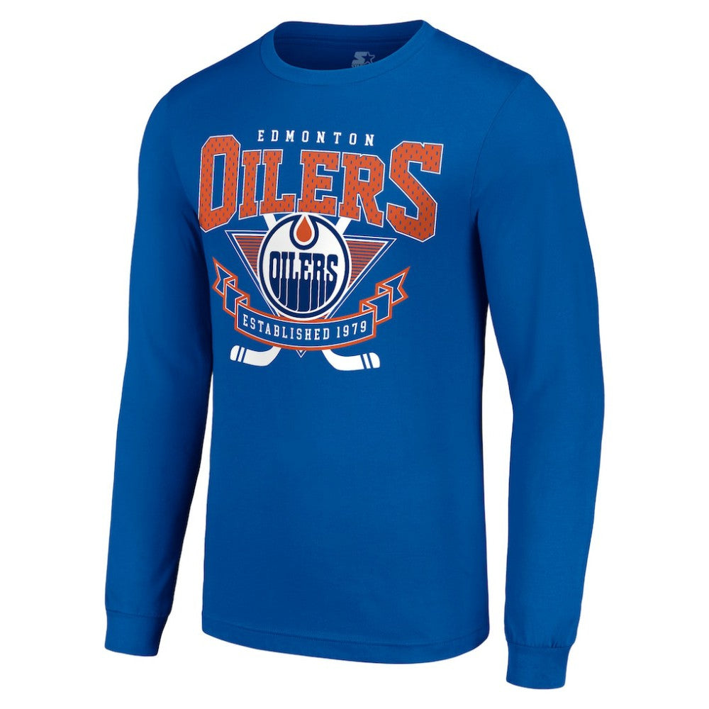 Edmonton Oilers Starter Team Logo Graphic Long Sleeve T-Shirt -  NHL T-shirts