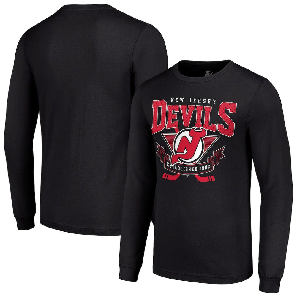 New Jersey Devils Starter Team Logo Graphic Long Sleeve T-Shirt -  NHL T-shirts