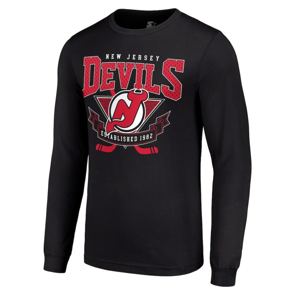 New Jersey Devils Starter Team Logo Graphic Long Sleeve T-Shirt -  NHL T-shirts