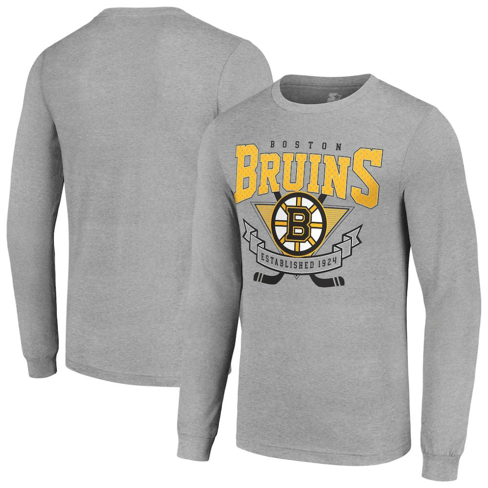 Boston Bruins Starter '80s Inspired Team Logo Long Sleeve T-Shirt -  NHL T-shirts