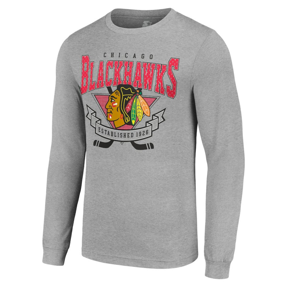 Chicago Blackhawks Starter '80s Inspired Team Logo Long Sleeve T-Shirt -  NHL T-shirts