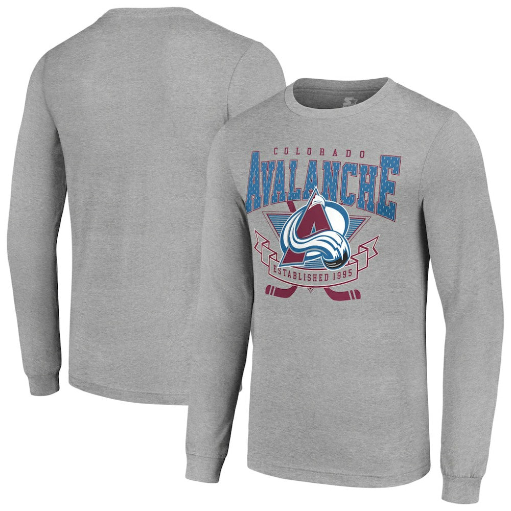 Colorado Avalanche Starter '80s Inspired Team Logo Long Sleeve T-Shirt -  NHL T-shirts
