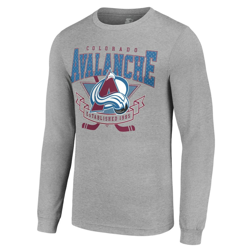 Colorado Avalanche Starter '80s Inspired Team Logo Long Sleeve T-Shirt -  NHL T-shirts
