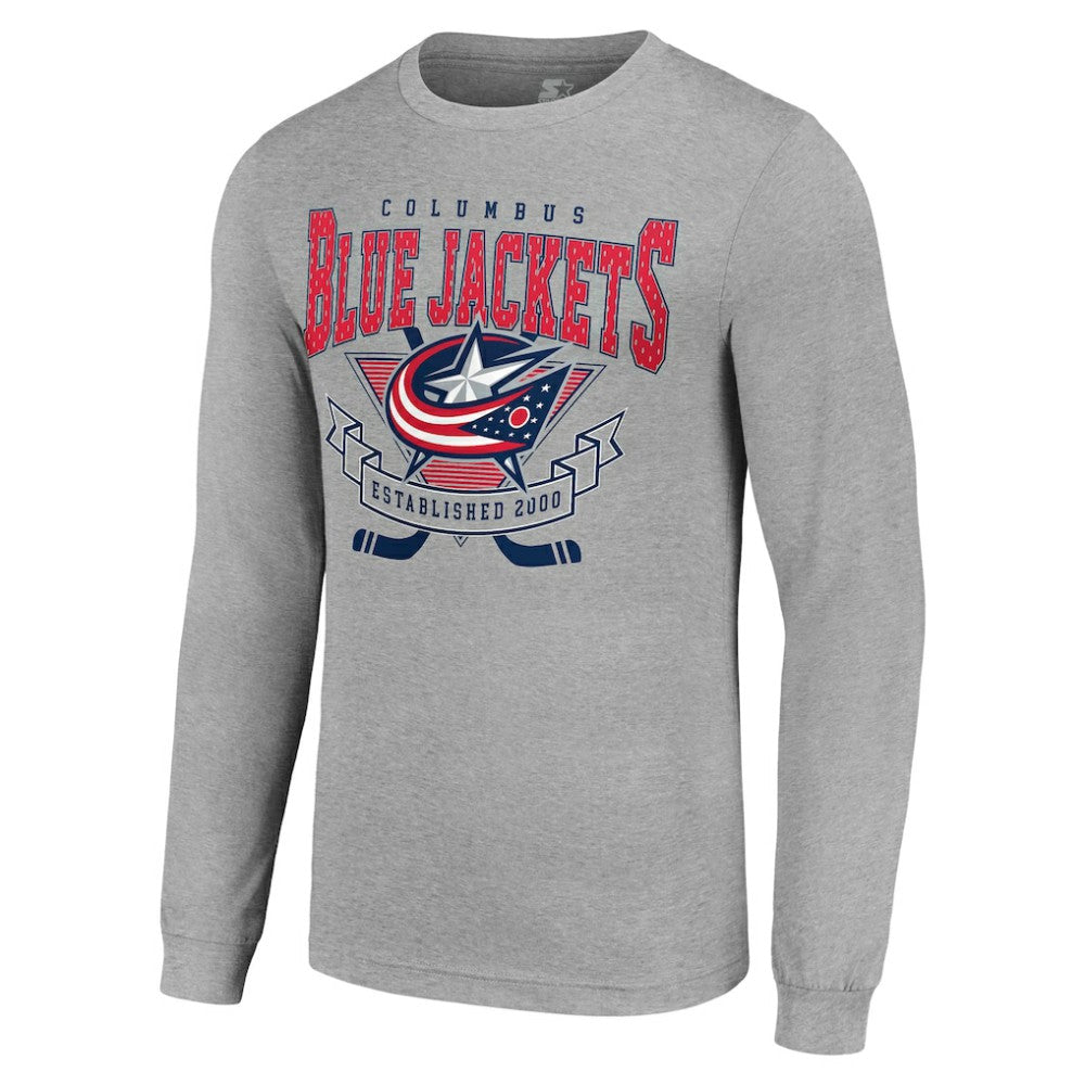 Columbus Blue Jackets Starter '80s Inspired Team Logo Long Sleeve T-Shirt -  NHL T-shirts