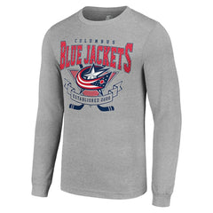 Columbus Blue Jackets Starter '80s Inspired Team Logo Long Sleeve T-Shirt -  NHL T-shirts
