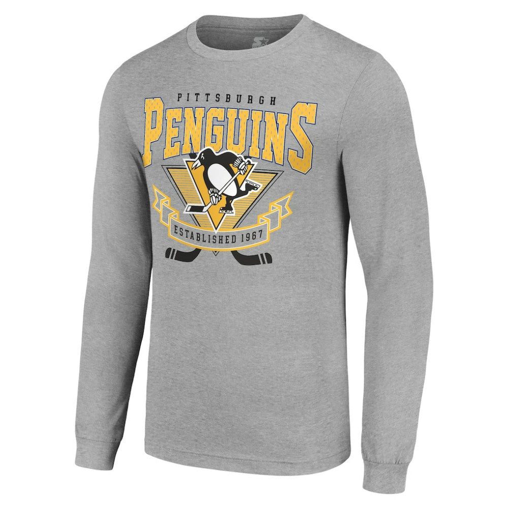 Pittsburgh Penguins Starter '80s Inspired Team Logo Long Sleeve T-Shirt -  NHL T-shirts