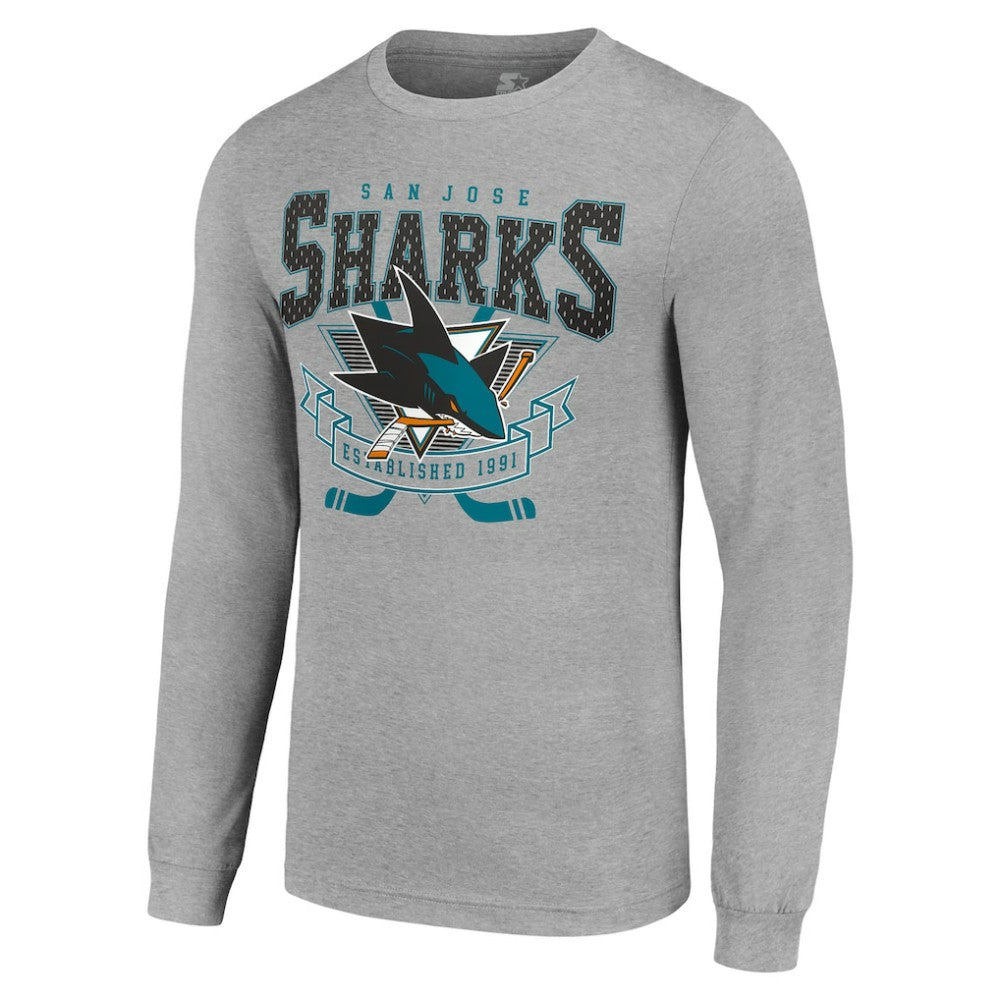 San Jose Sharks Starter '80s Inspired Team Logo Long Sleeve T-Shirt -  NHL T-shirts