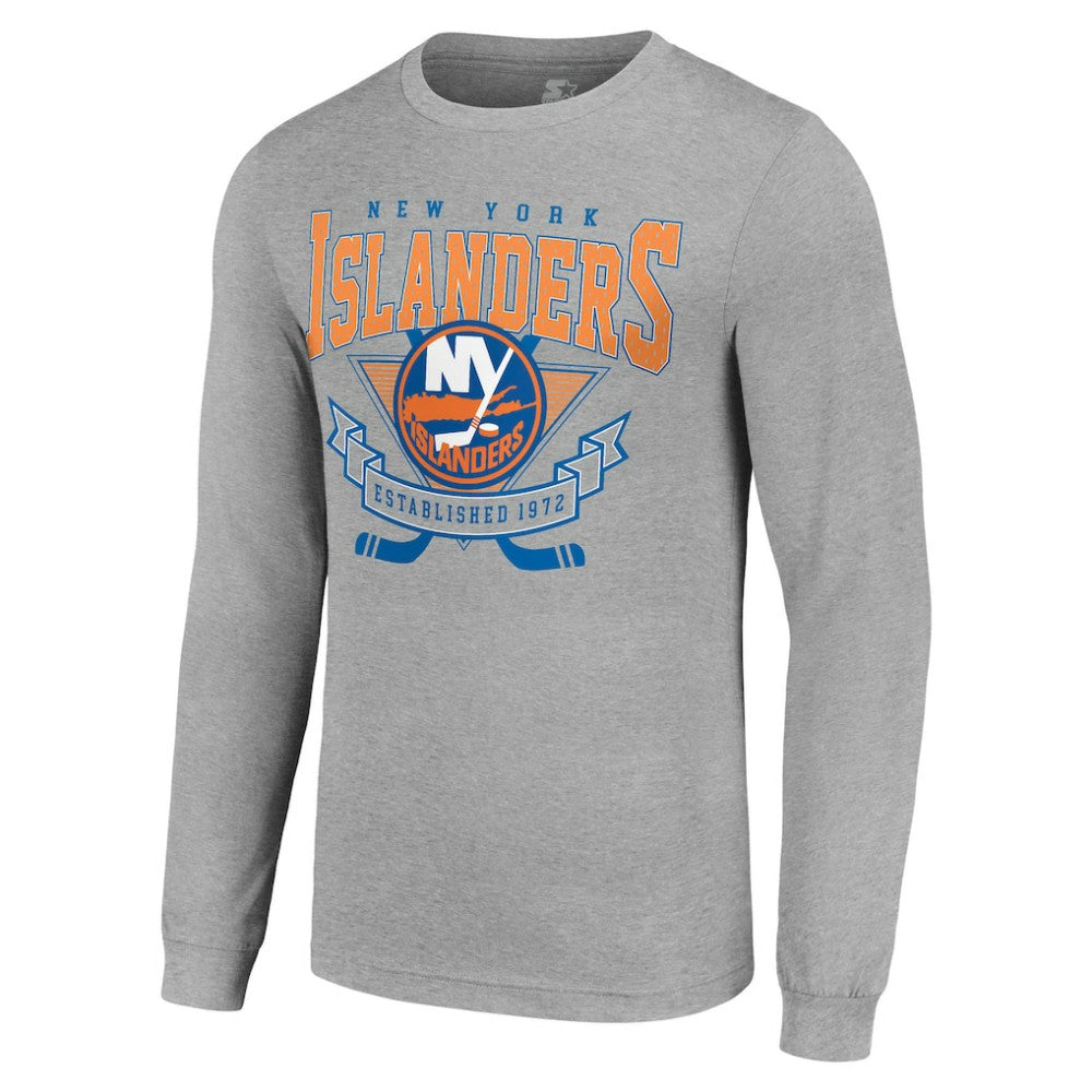 New York Islanders Starter '80s Inspired Team Logo Long Sleeve T-Shirt -  NHL T-shirts