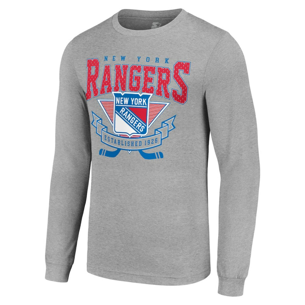 New York Rangers Starter '80s Inspired Team Logo Long Sleeve T-Shirt -  NHL T-shirts