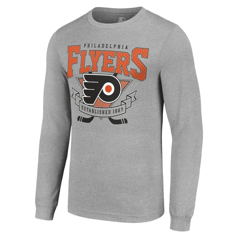 Philadelphia Flyers Starter '80s Inspired Team Logo Long Sleeve T-Shirt -  NHL T-shirts