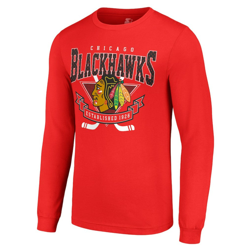 Chicago Blackhawks Starter Team Logo Graphic Long Sleeve T-Shirt -  NHL T-shirts