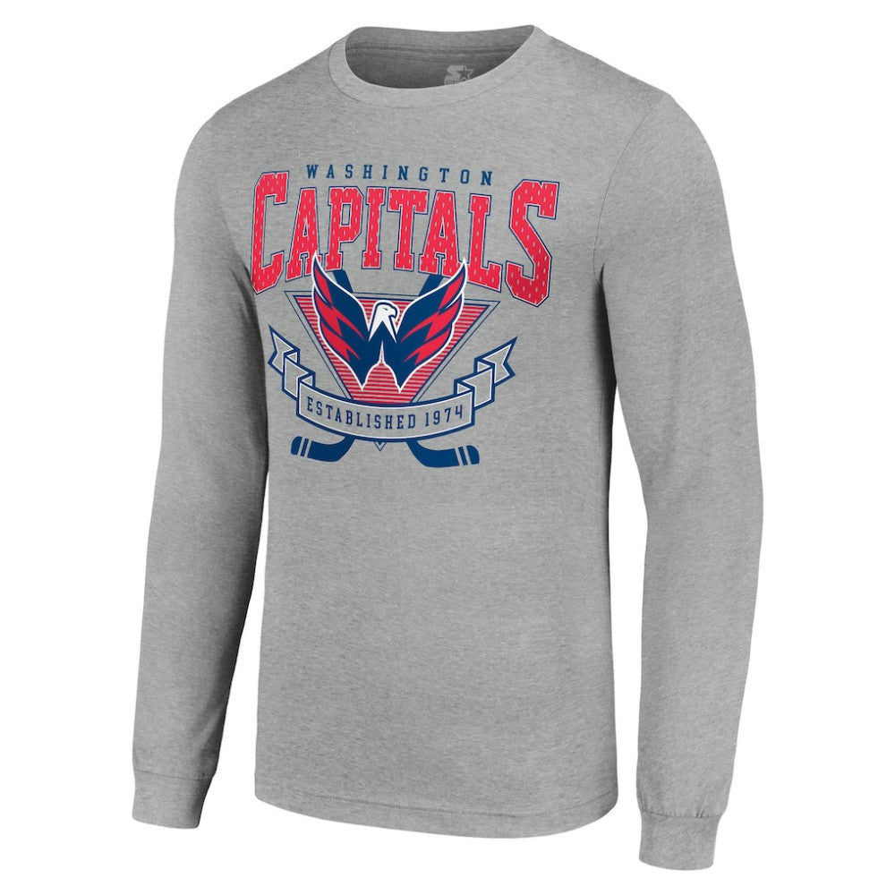 Washington Capitals Starter '80s Inspired Team Logo Long Sleeve T-Shirt -  NHL T-shirts