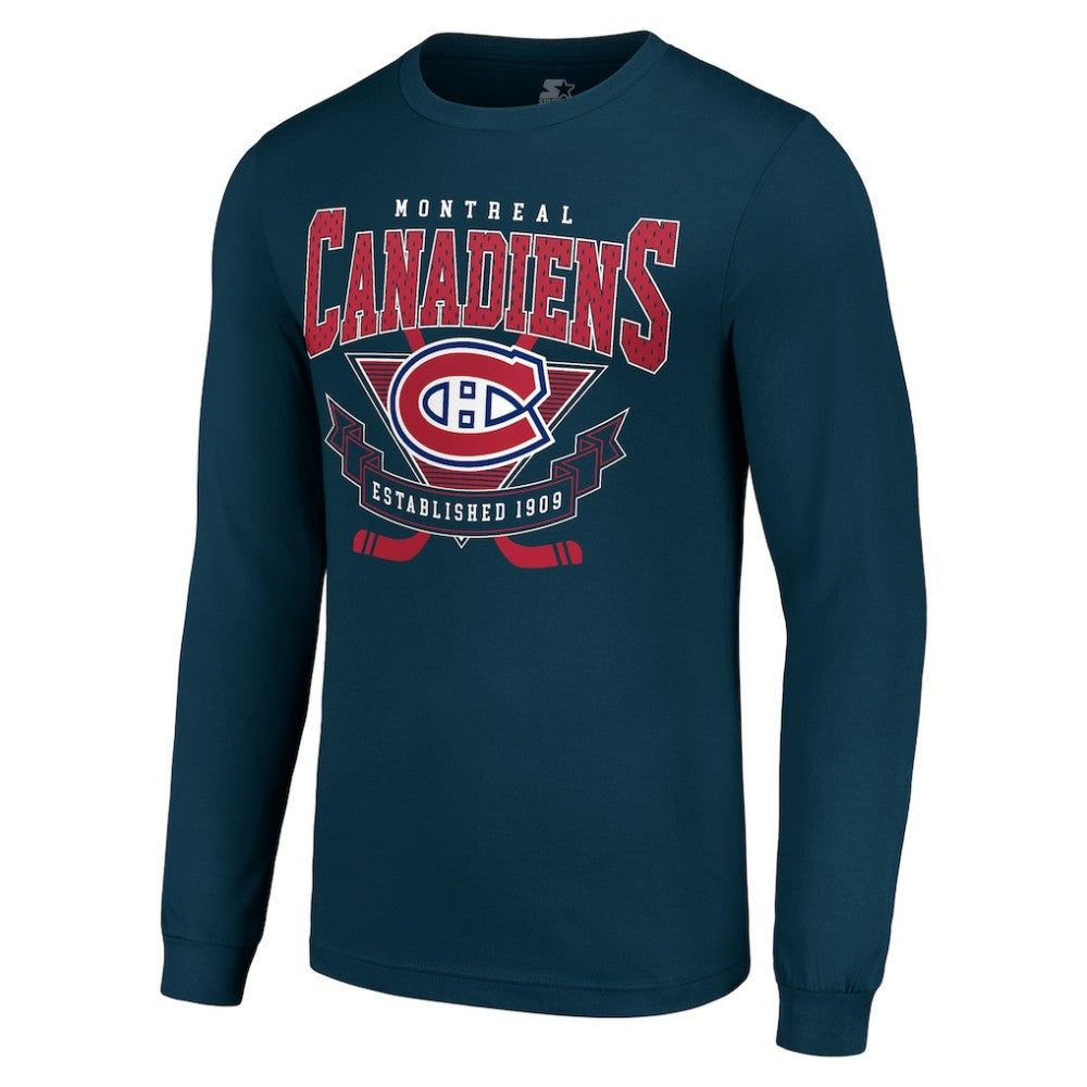 Montreal Canadiens Starter Team Logo Graphic Long Sleeve T-Shirt -  NHL T-shirts