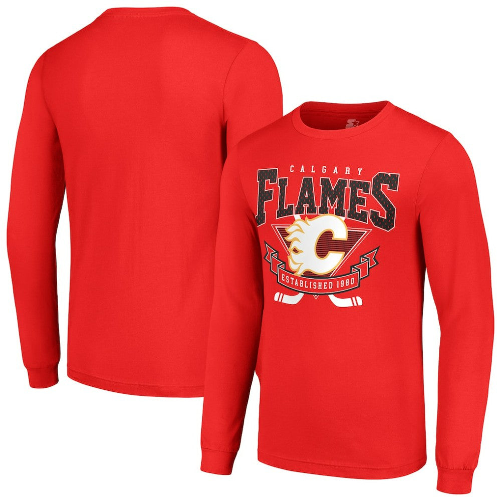 Calgary Flames Starter Team Logo Graphic Long Sleeve T-Shirt -  NHL T-shirts