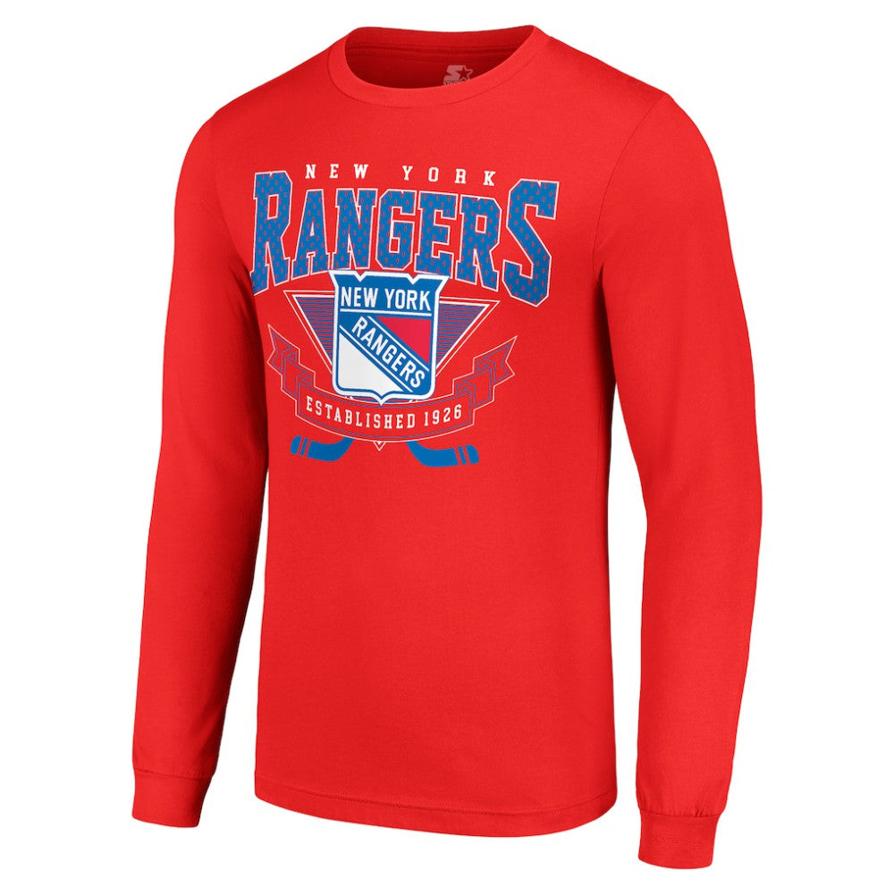 New York Rangers Starter Team Logo Graphic Long Sleeve T-Shirt -  NHL T-shirts