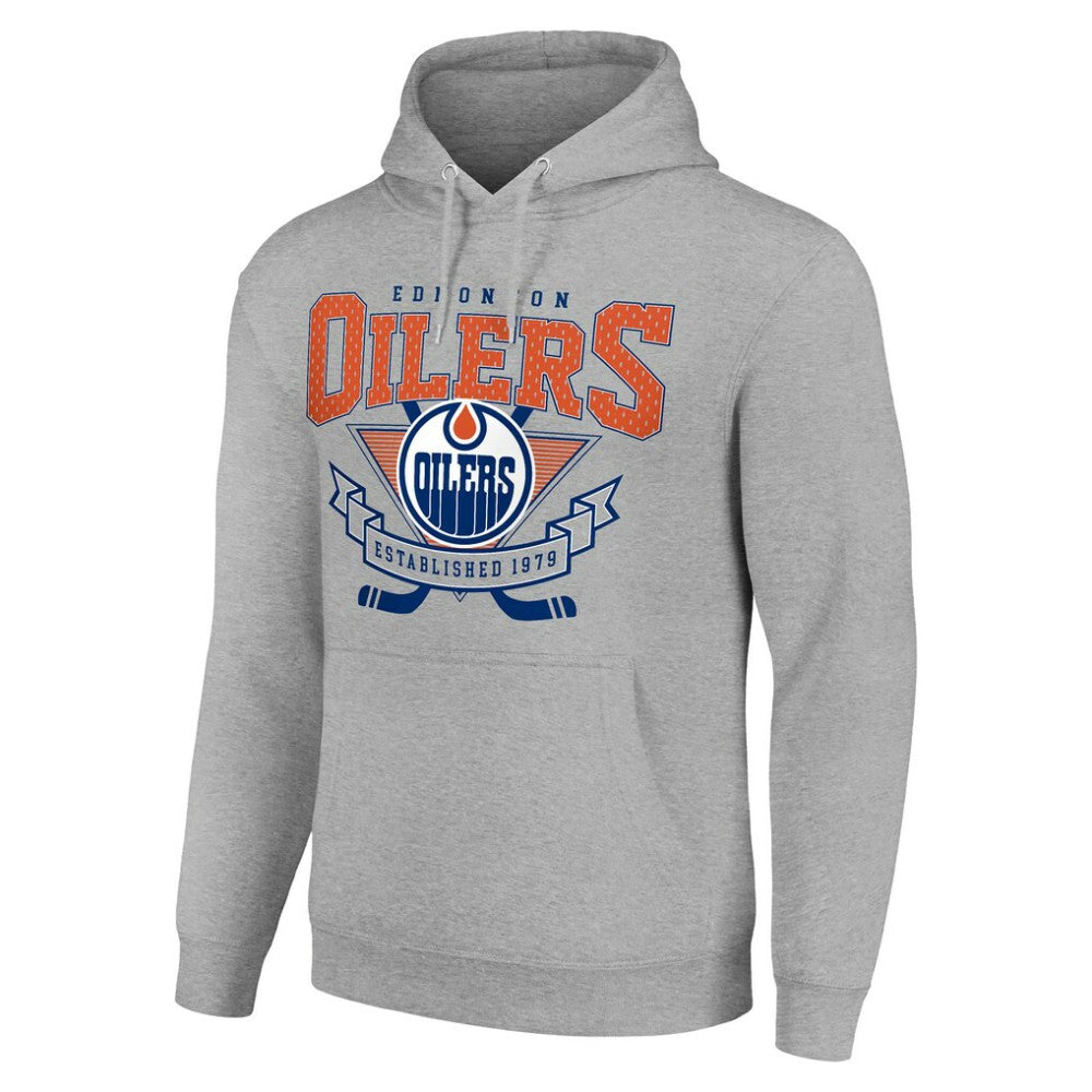 Edmonton Oilers Starter Team Logo Graphic Fleece Tri-Blend Pullover Hoodie -  NHL Hoodies