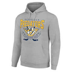 Nashville Predators Starter Team Logo Graphic Fleece Tri-Blend Pullover Hoodie -  NHL Hoodies
