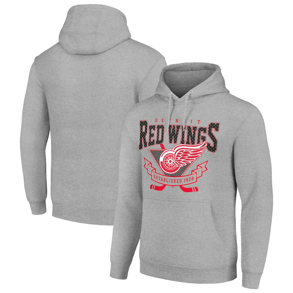 Detroit Red Wings Starter Team Logo Graphic Fleece Tri-Blend Pullover Hoodie -  NHL Hoodies