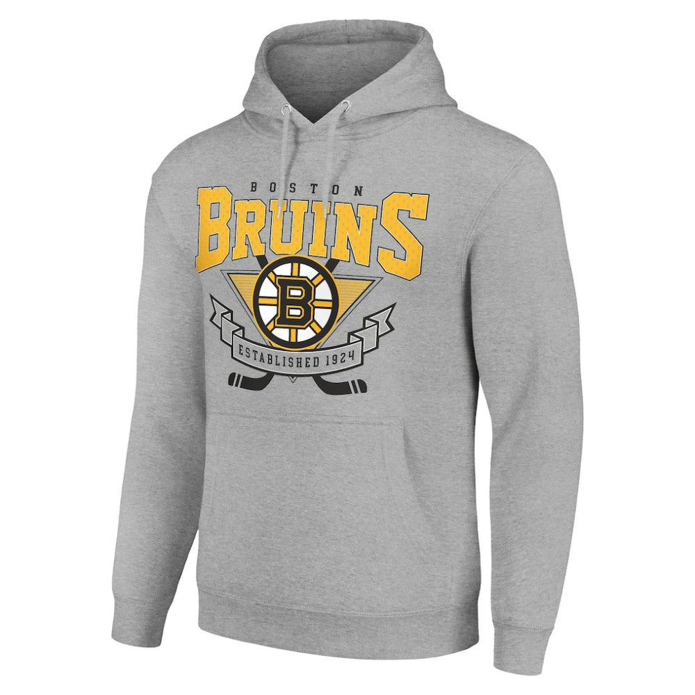 Boston Bruins Starter Team Logo Graphic Fleece Tri-Blend Pullover Hoodie -  NHL Hoodies