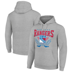 New York Rangers Starter Team Logo Graphic Fleece Tri-Blend Pullover Hoodie -  NHL Hoodies
